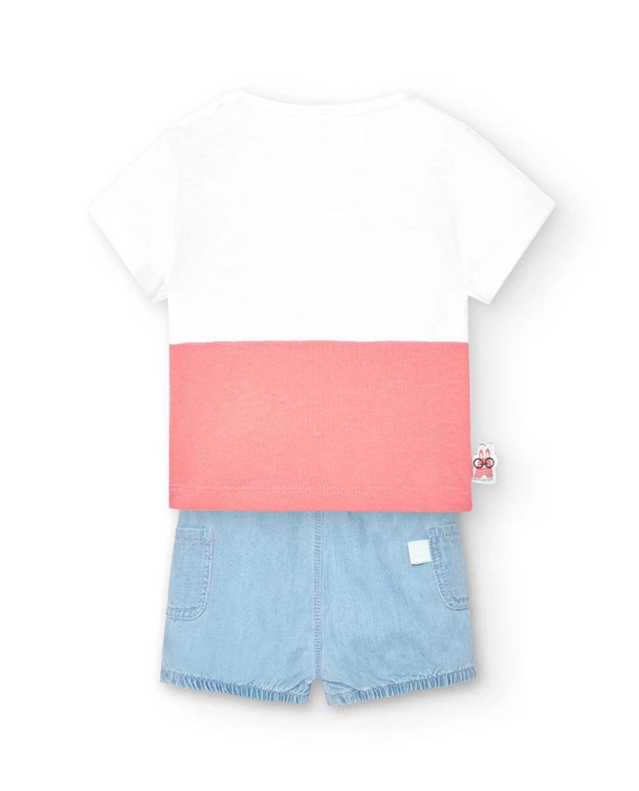 Pack de punto combinado de bebé en blanco Boboli