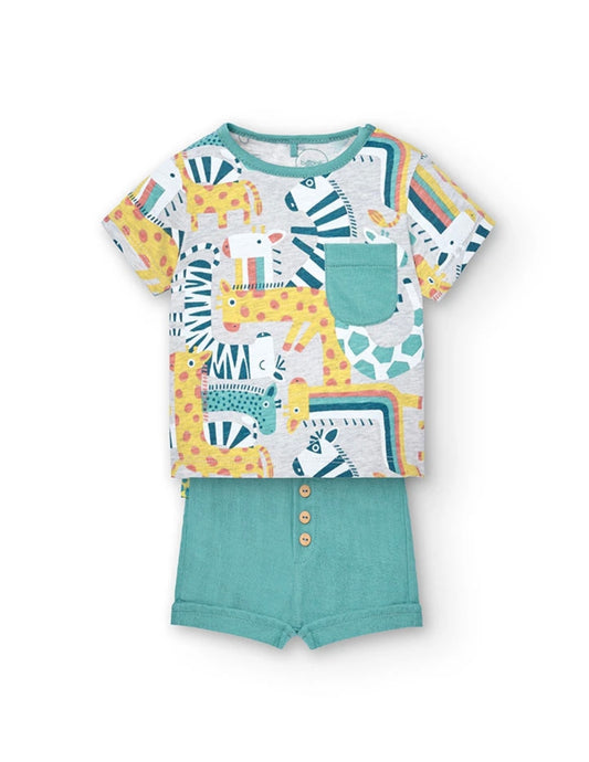 Pack de punto combinado de bebé estampado Boboli