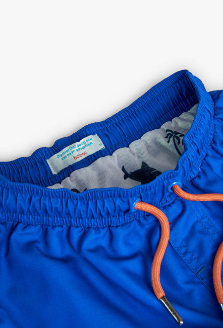 Bañador estampado de niño en color azul Boboli